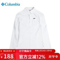 Columbia哥伦比亚户外男士休闲速干透气防晒防紫外线UPF50长袖衬衫AE0651 100 M