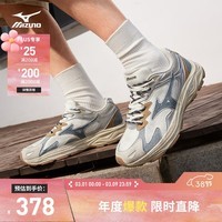 美津浓（MIZUNO）男女运动休闲鞋缓震透气网面拼接跑步RACER S 01/丹宁 40.5