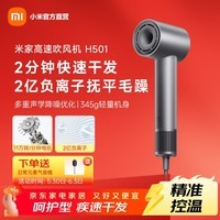 米家【送礼推荐】小米高速吹风机H501 负离子护发 旗舰款电吹风 多种吹发模式大风力低噪速干吹发器 雾茶灰