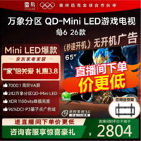 FFALCON雷鸟电视鹤6 26款 65英寸万象分区QD-MiniLED1100nits 高阶VA安桥音响288Hz高刷 65英寸 平板电视 65英寸 国家补贴 65R69A