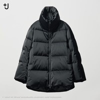 优衣库女装羽绒蓬松茄克/外套夹克481112 09 黑色 M