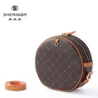 喜来登（SHERIDAN）轻奢包包单肩包女 圆饼包女士斜挎包情人节日生日礼物送女友  NL230303S