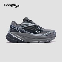 Saucony索康尼GUARD 2K复古跑鞋男女减震跑鞋透气休闲鞋跑步运动鞋子 深灰银灰1 37