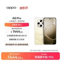 OPPO A6 Pro 12GB+256GB 流水生金 7000mAh大电池长续航 IP69防水 流畅抗摔耐用 5G智能手机 国家补贴