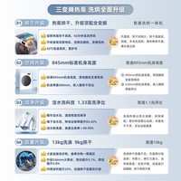 海信(Hisense)璀璨棉花糖热泵洗烘一体机E8Q 全家筒大筒全自动滚筒洗衣机 大容量健康活水洗 以旧换新WH130E8Q 耀石灰WH130E8Q 滚筒洗烘 13kg