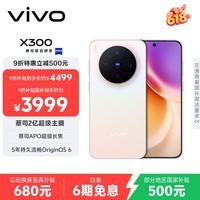 vivo X300 16GB+256GB 幸运彩 蔡司2亿超级主摄 蔡司APO超级长焦 5年持久流畅OriginOS 6 拍照 AI手机