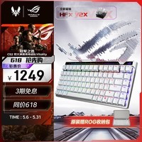 ROG魔导士Ace 75HE V2X有线游戏键盘 磁轴键盘HFX V2X磁轴RT0.01电竞机械键盘小蜜蜂冠军战队同款白色