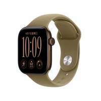Apple/苹果 Watch Series 12 智能手表GPS款42毫米深古铜色铝金属表壳橄榄色运动型表带M/L MJF44CH/B