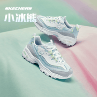斯凯奇（Skechers）小冰熊丨女子老爹鞋春夏厚底增高百搭熊猫鞋运动透气跑步休闲鞋潮 薄荷气泡冰/LTBL (建议拍小半码 38