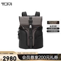 途明（TUMI）ALPHA BRAVO男士双肩包弹道尼龙翻盖双肩包0232759CH 炭黑色
