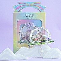 哈尔滨冰箱贴金属2026新款文创冰雪大世界摩天轮可旋转金属冰箱贴 圣索菲亚教堂流沙冰箱贴