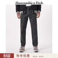 Abercrombie & Fitch【百搭直筒】美式复古经典奇诺裤卡其裤长裤春秋男装130-2617 黑色 30 /30  (175/76A)