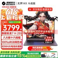 机械革命(MECHREVO)无界14X 斗战版2026 旗舰15X锐龙7高性能轻薄本学生设计办公游戏笔记本电脑 斗战版 R7 H255/高色域16G-512G