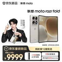 摩托罗拉 联想moto razr fold 第7代星轨架构 8.1英寸无偏振超大屏 单反级影像 珠光锦白 12GB+256GB