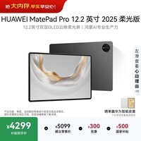 HUAWEI MatePad Pro 12.2英寸 柔光版 华为平板电脑 双层OLED柔光屏 WIFI 12GB+512GB 砚黑