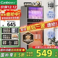 康宝(Canbo)消毒柜家用立式大容量高温碗筷不锈钢餐具小型母婴儿奶瓶双门115L五层碗柜【国家补贴】XDZ100-D1