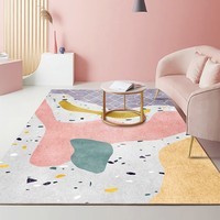 KAYE客厅地毯加厚短绒防滑沙发茶几毯家用轻奢大面积满铺卧室床边毯子 LUX-T31 120x160 cm【书房床边毯】