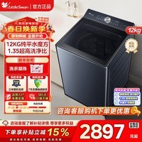 小天鹅（LittleSwan）10KG波轮洗衣机全自动 水魔方小乌梅超微净泡直驱变频 水魔方防缠绕 家电以旧换新 纯平|AI智投龙旋风水流U21 波轮 12kg