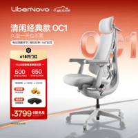 清闲LiberNovo Omni动态人机工学椅人体电脑电竞办公灵感灰48cm加长版