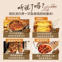 美的（Midea）小滋味微波炉微烤炸一体机萌宠猫爪外观不锈钢内胆23L家用大容量一级能效平板式热风空气炸F23G5