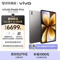 vivo Pad6 Pro 16GB+512GB 自在灰 13.2英寸 4K原彩屏 杜比视界 第五代骁龙8至尊版 平板电脑