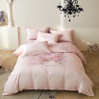 兰芮（Lanrui） 床上四件套纯棉60支新疆长绒棉亲肤裸睡全棉套件 P13蜜夏粉 1.5/1.8m床 床单款 （被套200*230cm）