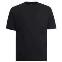 凡客诚品（VANCL）官方店 圆领T恤男女同款夏季全棉紧密纺素色百搭透气短袖 黑色单件 L 135斤-155斤