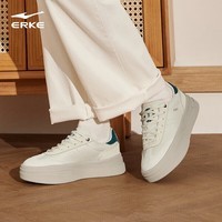 鸿星尔克（ERKE）德训鞋女板鞋厚底鞋子T头鞋新款潮休闲运动鞋女 苍野灰/浮岩灰 40