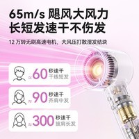 荣耀亲选高速护发吹风机电吹风机 38亿等离子润发护发静音速干不伤发 家用风力大智能恒温高颜值吹风筒新款