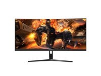 KKTV30英寸电脑显示器2K 100Hz带鱼屏微边框 WQHD曲面家用办公显示屏 21:9专业电竞游戏屏幕 KE30FVC