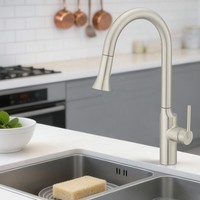 摩恩（MOEN）小喇叭下拉式厨房冷热水洗菜盆防指纹抽拉水龙头多出水万向旋转