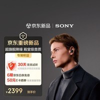 索尼（SONY）WF-1000XM6 全新一代降噪豆 真无线蓝牙降噪耳机 智能AI 黑色