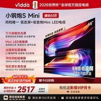 Vidda小钢炮S Mini 海信电视65英寸【固定挂架】 Mini LED低反屏 液晶游戏平板电视机【价保618】