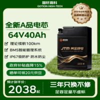 国轩高科 GOTION HIGH-TECH电动车锂电池64V40Ah 电瓶车电池 雅迪爱玛台铃电池赠充电器