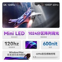 EHOMEWEI便携式显示器MiniLED 4K120Hz超高清高刷游戏电竞SWITCH2直连Type-C接口电脑PS5副屏笔触 16\"MiniLED 4K120Hz 笔触R8gPro