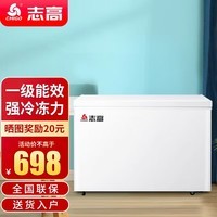 志高（CHIGO）小冰柜家用冷冻小型一级节能省电迷你卧式冷藏保鲜储母乳冷柜 【一级能效 全国联保】 248L 单温单门