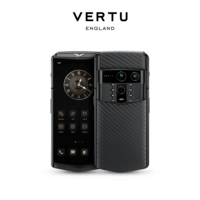 VERTU【新品上市】威图纬图AGENT Q奢品Ai智能体手机旗舰高端商务安全加密礼品 黑钢骑士黑碳纤纹小牛皮
