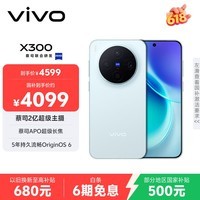 vivo X300 12GB+256GB 自在蓝 蔡司2亿超级主摄 蔡司APO超级长焦 5年持久流畅OriginOS 6 拍照 AI手机
