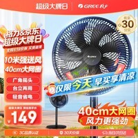格力（GREE）电风扇家用节能落地扇学生立式大风量客厅宿舍机械轻音电扇FD-35X65h7黑加大升级款