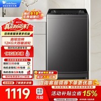 小天鹅(LittleSwan)12公斤波轮洗衣机全自动家用 深层除螨洗 一键智洗 12KG大容量全家衣物一桶洗一级能效国家补贴15% 直驱变频 TB12-1809DT 波轮