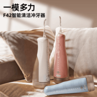 博皓（prooral）电动冲牙器家用洗牙器冲洗器水牙线牙齿洁牙器清洁器牙结石牙缝牙垢去除工具正畸呵护 F42 象牙白