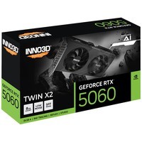 映众（Inno3D）GeForce RTX 5060 X2 8GB 曜夜 OC V2  显卡 DLSS 4 台式机独立显卡 电竞游戏设计渲染显卡