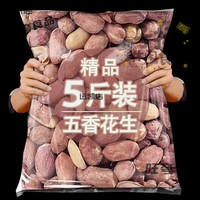 5斤五香花生米下酒菜炒货零食生的蒜香花生脱油咸干多味坚果小吃 五香花生米250g