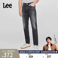 Lee【张凌赫代言】舒适中腰锥形五袋款男士牛仔裤休闲潮流A08791 深灰色 33