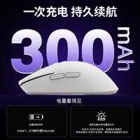 HELLO GANSS高斯FLX7pro轻量化8K鼠标有线无线电竞游戏办公台式笔记本 FLX7 白色2K版 无线三模 3311