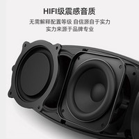 飞利浦（PHILIPS）BT6900 音乐小号角 便携式无线蓝牙音箱低音炮音响播放器电脑桌面户外布艺hifi防水曜石黑