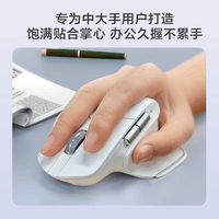 京东京造M3 Elite 升级版人体工学鼠标 无线蓝牙办公 轻音按键 充电 适用苹果Mac华为Matebook笔记本 宣白