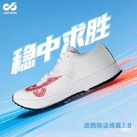 派燃烧状元2训练鞋中高考体考体测耐磨防滑抗扭转运动跑步鞋男女同款 白色 40
