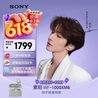 索尼(SONY)【刘宇同款】WF-1000XM6 全新一代降噪豆 真无线蓝牙降噪耳机 智能AI 铂金银