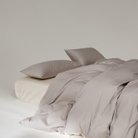 AIDLI100S纯棉四件套新疆棉纯棉被套床单枕套 高支高密床上用品  贝拉米灰 1.5/1.8m床 床单款 （被套200*230cm）